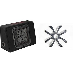 Kicker 46TL7T122 TL7T 12" (30cm) Solo-Baric Subwoofer in Thin Profile Enclosure, 2-Ohm, 600 Watt w/ Cast Aluminum Grill Bundle - 1 of 4