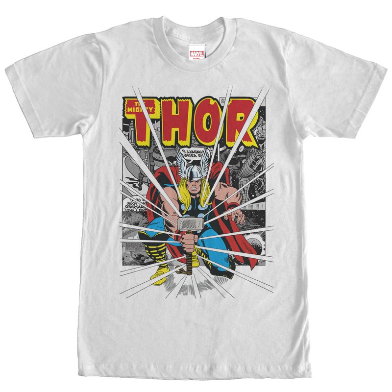 Men's Marvel Mighty Thor Blast T-Shirt, 1 of 5