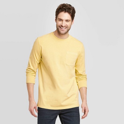 yellow crew neck mens