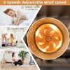 Gulches 20" Rustic Style Bamboo Woven Ceiling Fan with Lights - 2 of 4