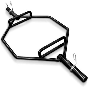 Naysaye Weight Bars Hex Trap Bar with Plates and Dual Grip for Strength Training for Home Gym and Living Room, Black, 57.09"*25.6"*5.91" - 1 of 4