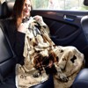 Dog Print Flannel Blanket, All Season Plush Throw for Couch, Bed, Camping, and Travel, Christmas Gift. - 4 of 4