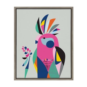 18" x 24" Sylvie Galah Framed Canvas Wall Art by Rachel Lee - Kate and Laurel - 1 of 4