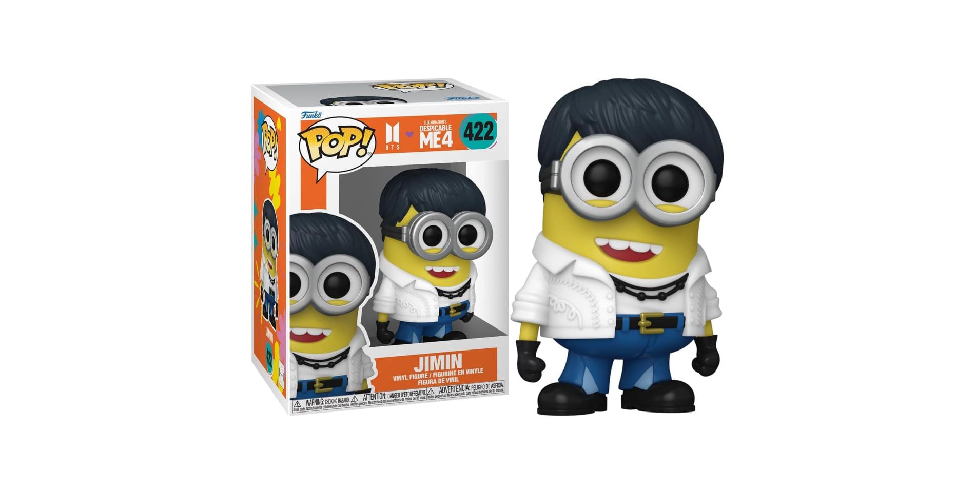 FUNKO POP! Movies: BTS - Despicable Me 4 - Jimin Vinyl Figure #422 #85964