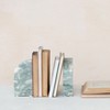 Storied Home Half Arch Marble Bookends, Green - 4 of 4