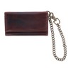 CTM Men's Colorado Leather RFID Long Trifold Chain Wallet - image 2 of 4