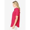 Woman Within Plus Size Short-Sleeve Cotton Campshirt - 4 of 4