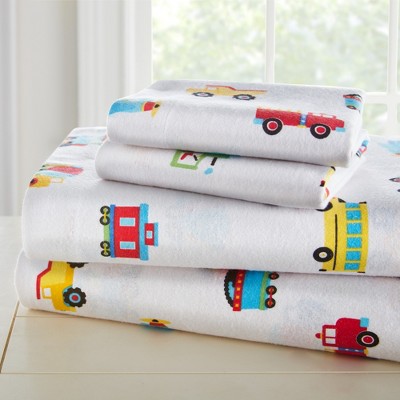 Wildkin Kids 100% Cotton Flannel Sheet Set