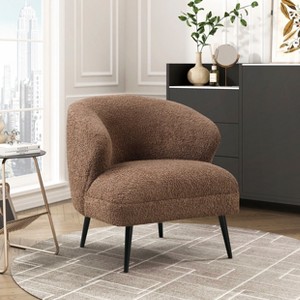 NicBex Modern Accent Chair with High-Density Foam Seat Cushions Living Room Chairs Comfy Chair Lounge Chair for Reading Room, Bedroom - 1 of 4