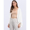 INSPIRE CHIC Women's Summer 3/4 Sleeve Open Front Linen Cardigan - 4 of 4