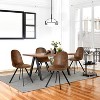 ELJGET Swivel Dining Chairs Set of 4, 360° Rotating Side Chairs, Mid Century Accent Chairs with Metal Frame for Kitchen, Dining - 2 of 4