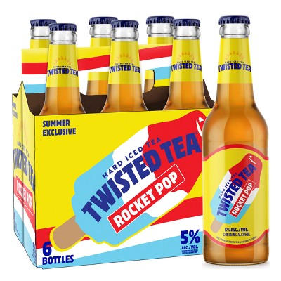 Twisted Tea Rocket Pop Hard Iced Tea - 6pk/12 fl oz Bottles