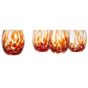 Blue Rose Polish Pottery Hand blown Juice Glass Set - 1 of 2