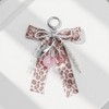 Anna-Kaci Leopard Print Ribbon Keychain with Pearl Bow and Cherry Charms - 2 of 4