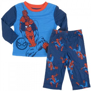 Kids Spider-Man Long Sleeve 2-Piece Pajamas - Toddler 2T - 1 of 3
