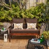 ARTPLAN Patio Deep Seating Loveseat Cushions All Weather Chair Outdoor Cushions Set of 5 for Patio Outdoor Furniture - 2 of 2