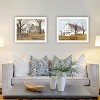 2Piece Vignette Stone Cottage Farmhouse & White Wooden Barn with Hay Rake White Framed Wall Art for Living Room,Home Decor by Billy Jacobs - 3 of 4