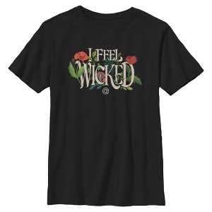 Boys Wicked: For Good I Feel Floral Quote T Shirt - 1 of 4