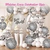 4E's Novelty 6 PCS Silver 22 Inch Disco Balloons, Perfect for Disco Party Decorations - 2 of 4