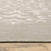 Paloma Floral Center Medallion Patio Rug Gray/Ivory - Captiv8e Designs - 3 of 4