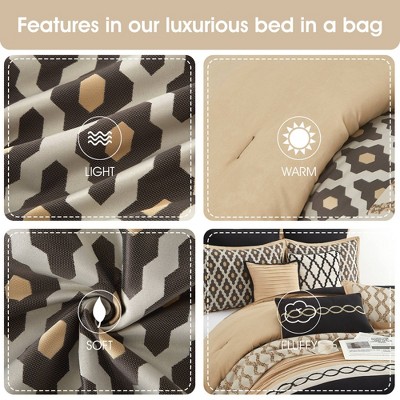 Nanshing 10pc Queen Caval Comforter Bedding Set Gold — фото 7