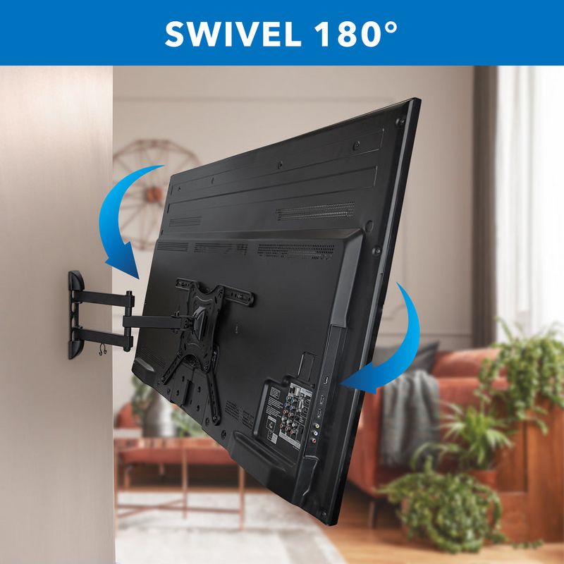 Mount-It! Full Motion TV Wall Mount Monitor Wall Bracket with Swivel and Articulating Tilt Arm, Fits 26 - 55 Inch LCD LED OLED Flat Screens, 66 Lbs, 6 of 13
