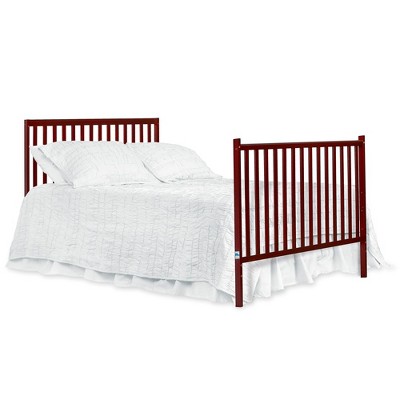 Cherry 5-in-1 Convertible Crib with Adjustable Mattress Support