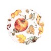 C&F Home Watercolor Pumpkin Round Thanksgiving Placemats Set of 6, 17" - 3 of 4