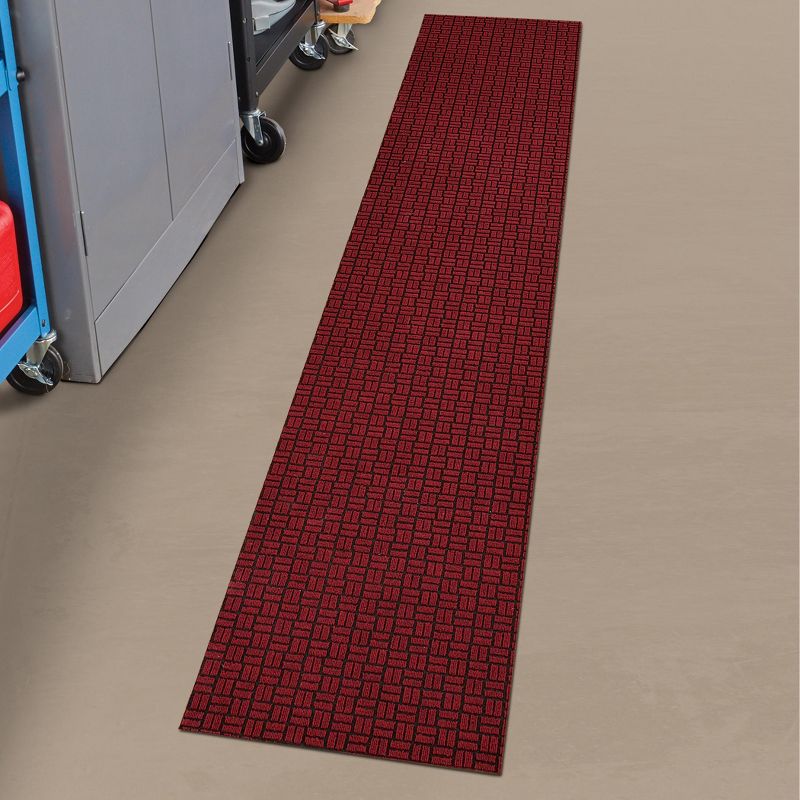 Collections Etc Matrix Pattern Extra-Long Runner with Skid-Resistant Backing, 2 of 5