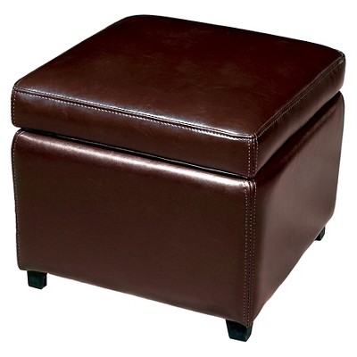 target leather ottoman