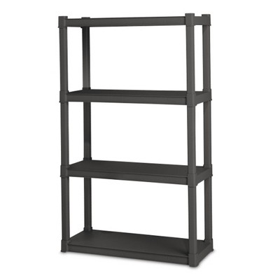 Sterilite Easy to Assemble Plastic Storage Shelves, Organize Bins in the Garage, Basement, Attic, Mudroom