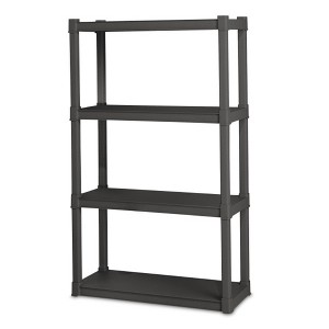 Sterilite Easy to Assemble Plastic Storage Shelves, Organize Bins in the Garage, Basement, Attic, Mudroom - 1 of 4