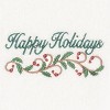 2pk Happy Holidays Hand Towel Set White - Linum Home Textiles: Turkish Cotton, Festive Bathroom Decor - 3 of 3