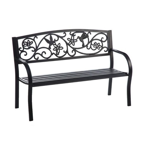 Target black cheap metal bench