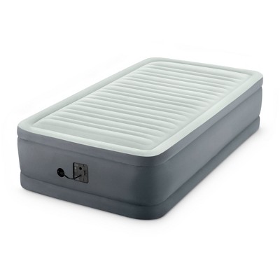 Intex PremAire I Fiber-Tech Elevated Dura Beam Technology Home Air Mattress Bed with Electric Built-In Pump