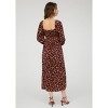August Sky Women's Floral Velvet Front Tie Smocked Midi Dress - 2 of 4