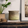 LuxenHome Rustic Ginger Root Brown Cement 8.9-Inch Tall Indoor and Outdoor Cylinder Vase - 2 of 4