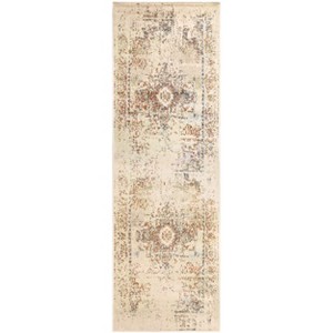 Traditional Vintage Oriental Medallion Indoor Area Rug or Runner by Blue Nile Mills - 1 of 3