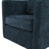 Swivel Ultra-Soft Performance Fabric Barrel Chair with Reversible Seat, Pocket Coil Cushion, and 360-Degree Swivel - 3 of 4