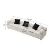 GDFStudio Sewell 114" Modern Corduroy 3-Seater Sofa with Cloud-Feel Cushions - 3 of 4