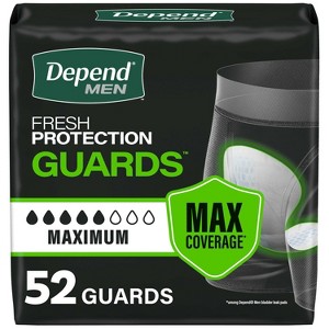 Depend Guards for Men Incontinence Liner - Maximum Absorbency
