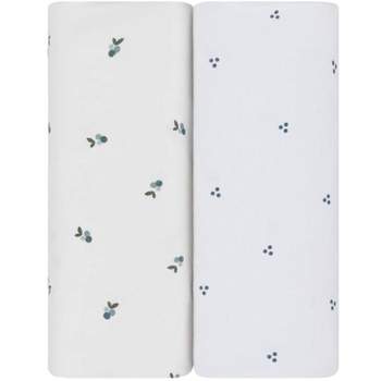 Ely's & Co. Patent Pending Waterproof  Sheet Set - Berry and Cluster Dot 2 Pack