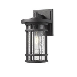 Jordan Outdoor Wall Light - Glass, 60W Incandescent, Dimmable, Wet Rated, 10.75" Height - 1 of 3