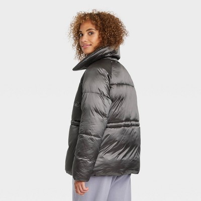 target puffer jacket black