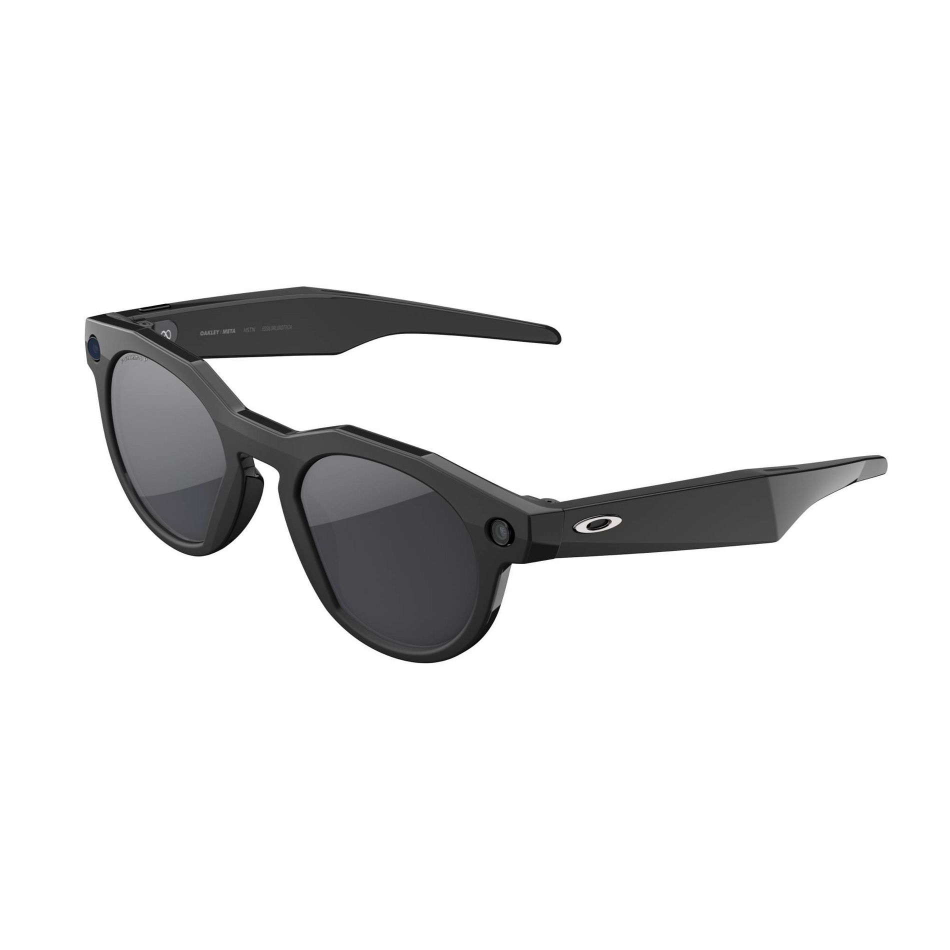Oakley | Meta HSTN Glasses with Meta AI, Audio, Photo, Video Compatibility - Black/Prizm™ Black Polarized