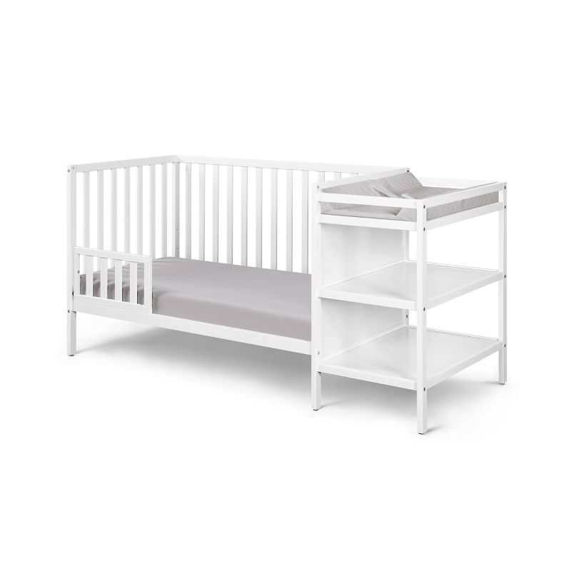 Suite Bebe Palmer 3-in-1 Convertible Island Crib and Changer Combo - White, 5 of 9