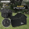 Feral Cat House Insulated with Mat and Clip, Weatherproof and Insulated, Cat Beds for Cats Kittens Puppies - 3 of 4
