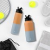 JoyJolt Vacuum Insulated Water Bottle with Flip Lid & Sport Straw Lid - 32 oz Large Hot/Cold Vacuum Insulated Stainless Steel Bottle - image 2 of 4