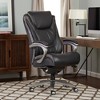 Big & Tall Smart Layers Premium Ultra Executive Chair Bliss Black Bonded Leather - Serta: Ergonomic, 350lb Capacity - 3 of 4
