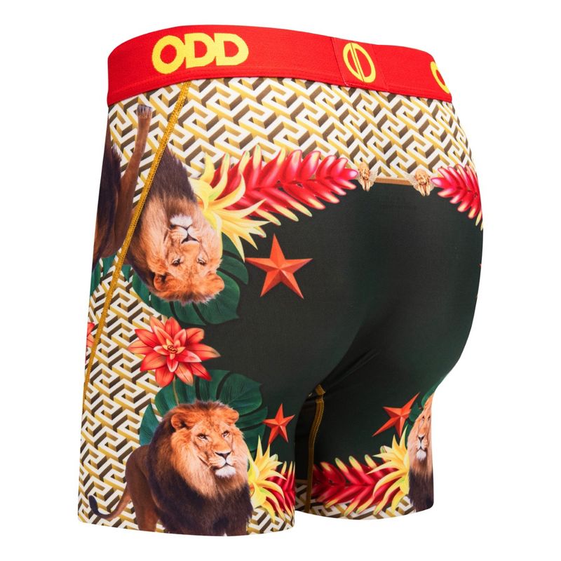 Odd Sox Men's Novelty Underwear Boxer Briefs, Lions High Fashion, 4 of 6